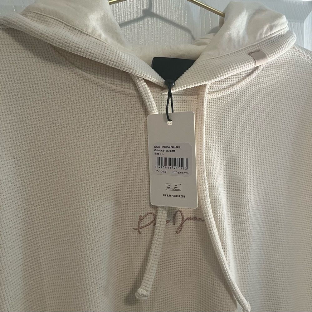 Pepe Jeans London Off-White Hoodie NWT - Picture 4 of 12